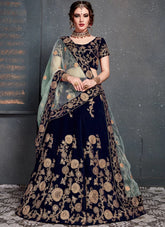 Velvet Lehenga